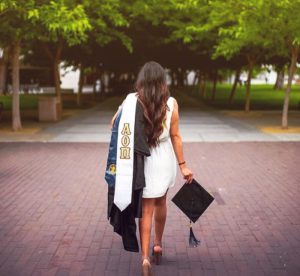 girl graduating