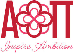 Alpha Omicron Pi Greek Letters Logo