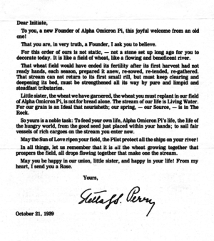 Stella's Letter to Initiates