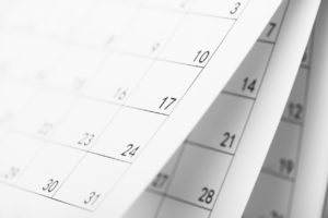 Mark your calendar